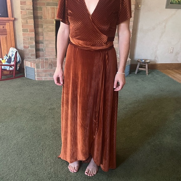 Baltic Born Brown Wrap Dress - Picture 4 of 6